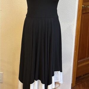 Elegant Black and White Women's Dress